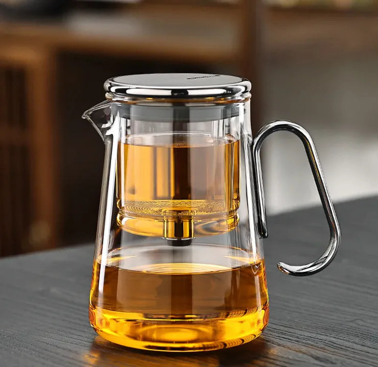 Full Glass Liner Magnetic Tea Set