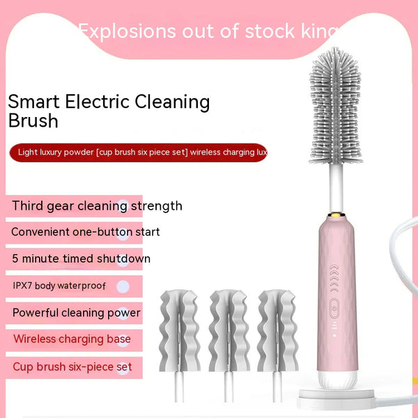 Electric Baby Bottle Brush with Sponge Head