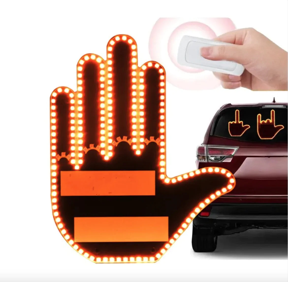 Car LED Rear Window Gesture Lamp