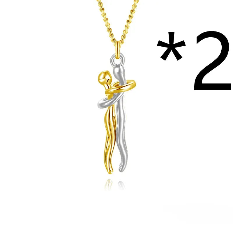 Affectionate Hug Pendant Necklace