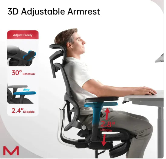 Ergonomic Office Chair With Footrest