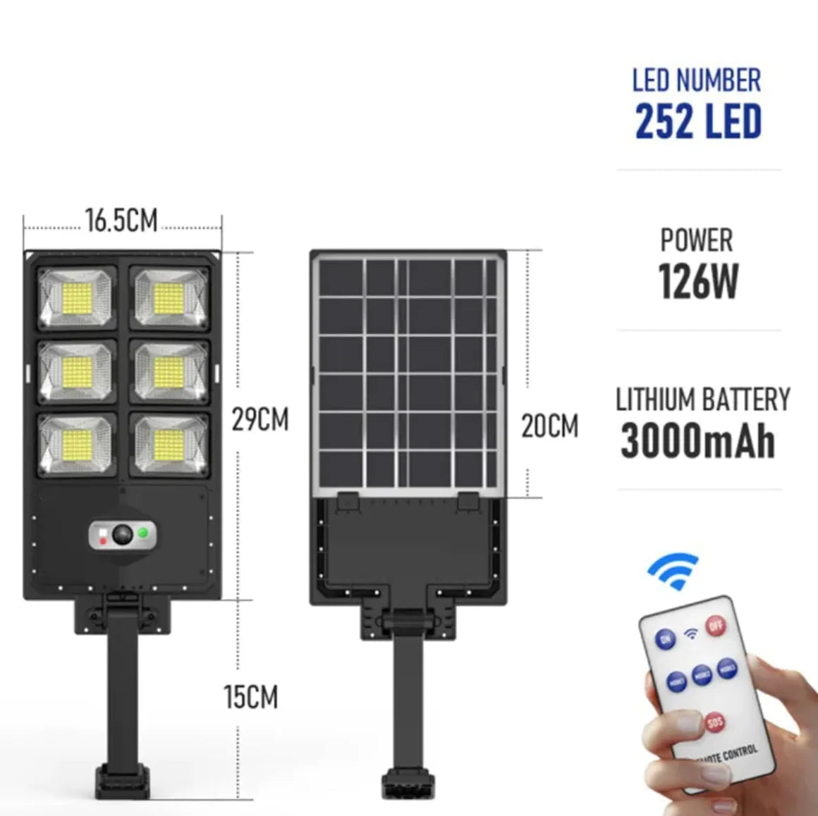 New Solar Double Row Street Light