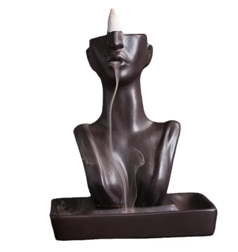 Creative Ceramic Statue Of Beauty Incense Burner Home Decoration