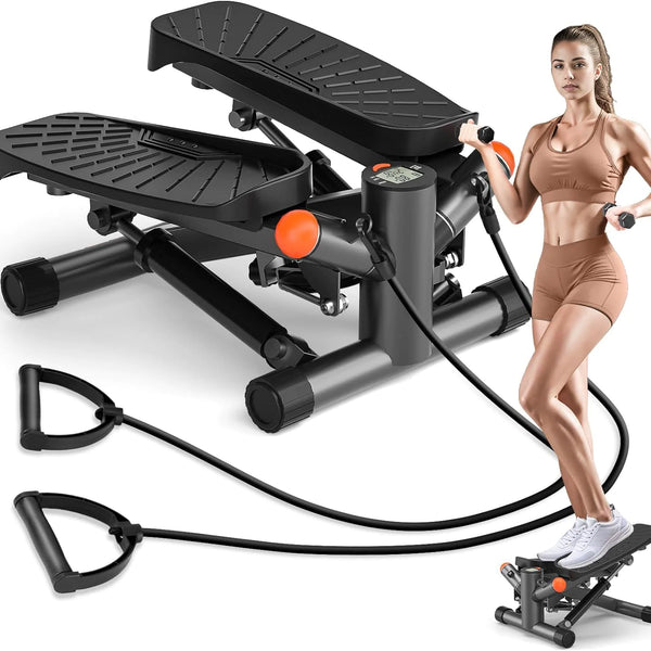 Stair Stepper with Resistance Bands