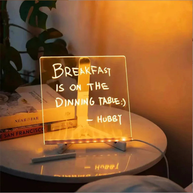 Creative Message Board Lamp