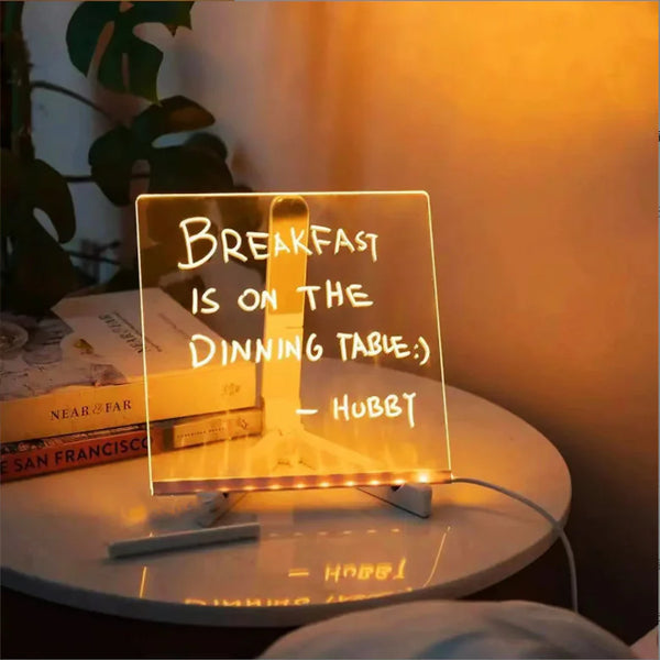 Creative Message Board Lamp