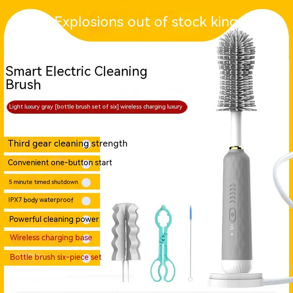 Electric Baby Bottle Brush with Sponge Head