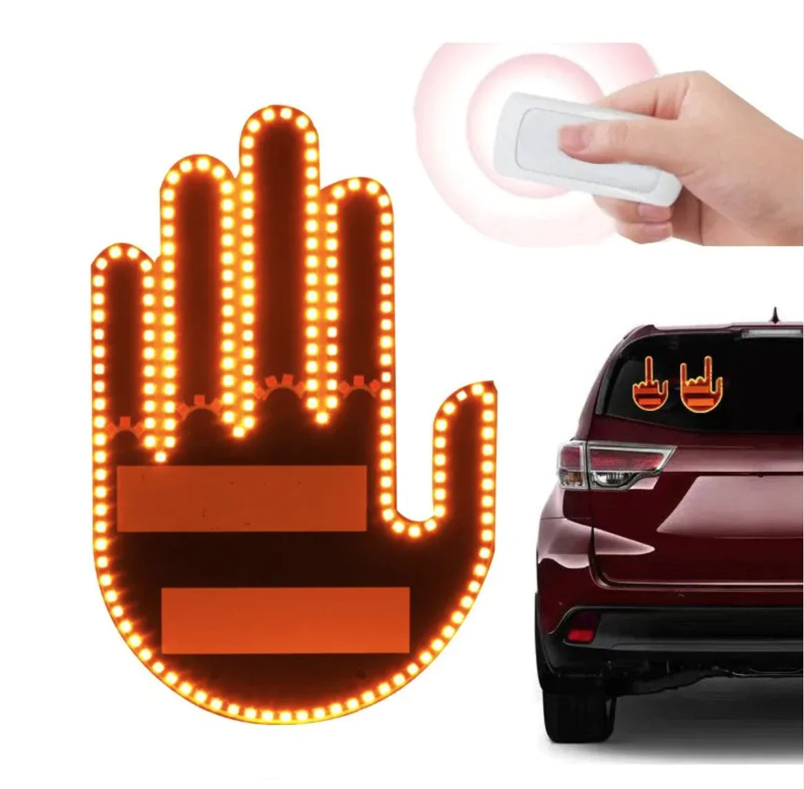 Car LED Rear Window Gesture Lamp