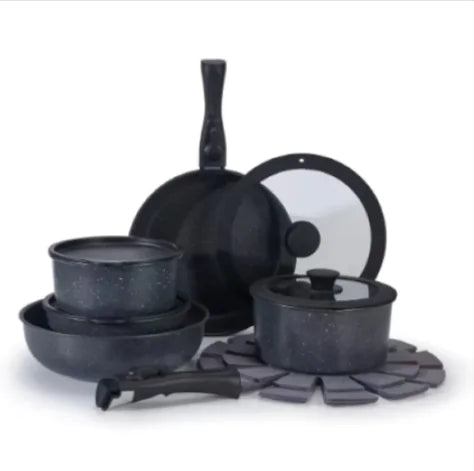 15-Piece Non-Stick Pan Set. Durable & versatile!