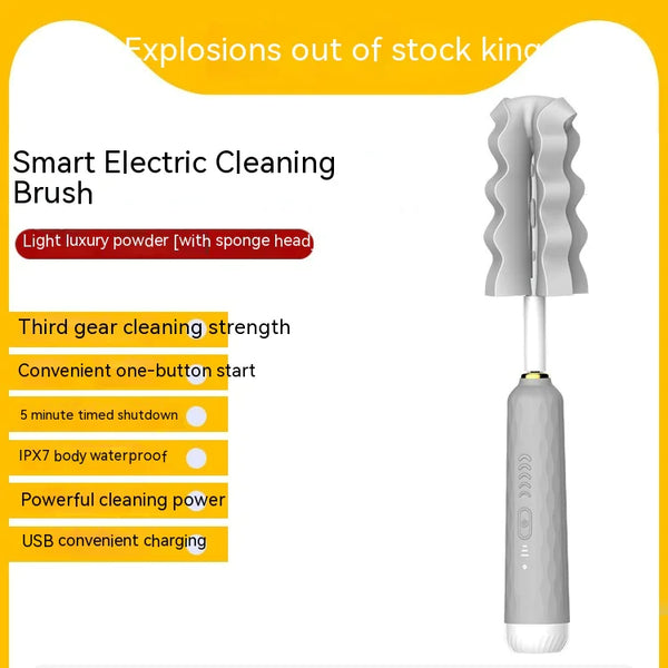 Electric Baby Bottle Brush with Sponge Head