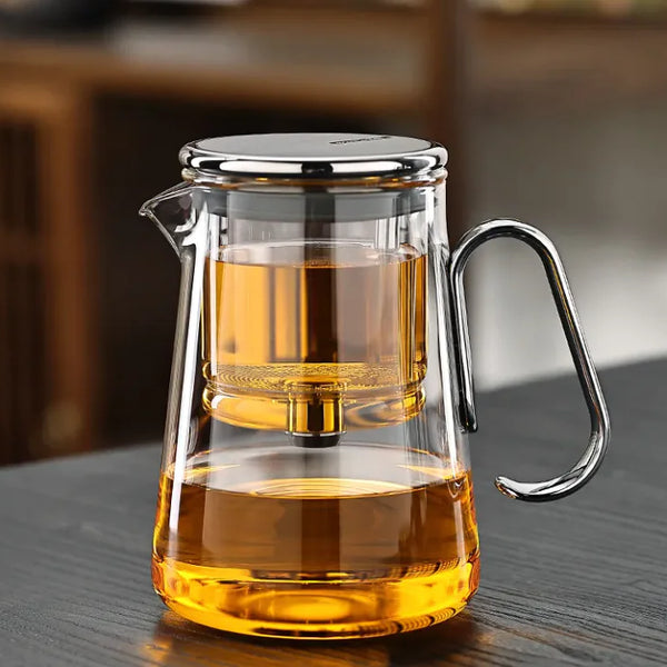 Full Glass Liner Magnetic Tea Set