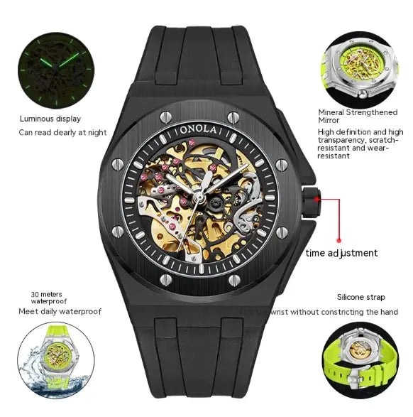 Automatic Mechanical Skeleton Watch