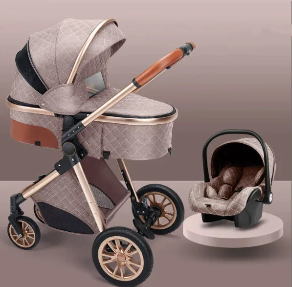 Lightweight Folding High View Stroller