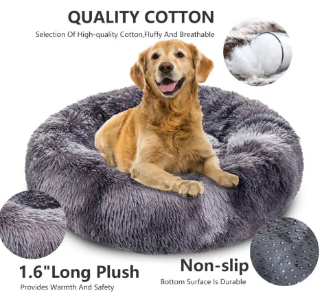 Fluffy Donut Pet Bed