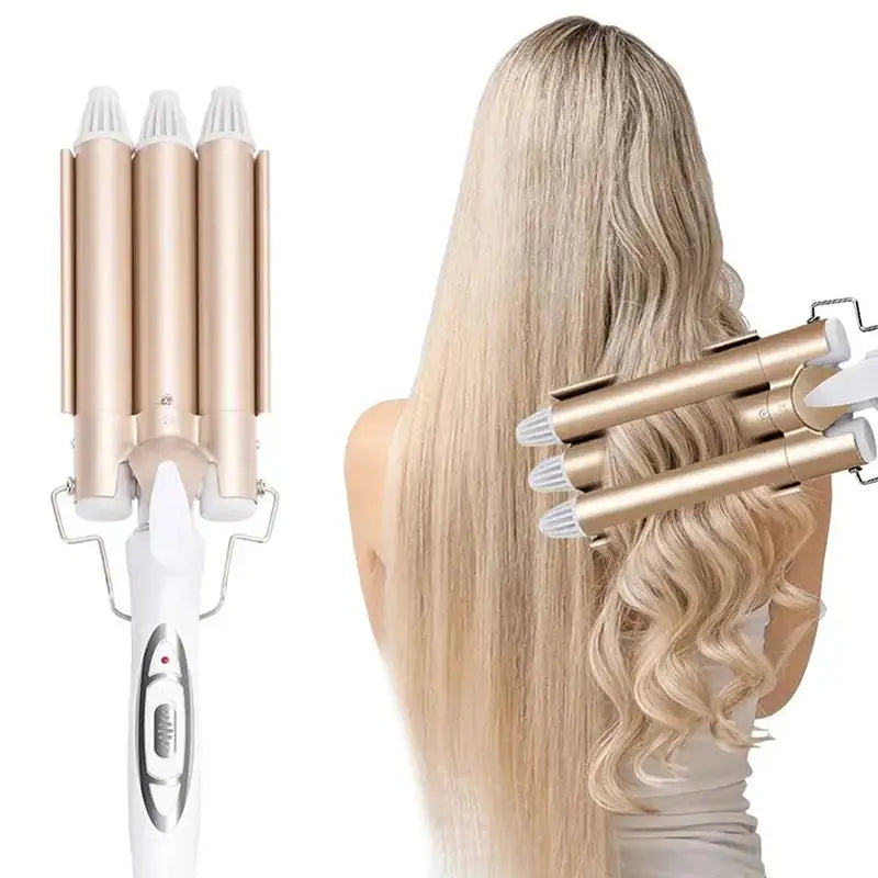 Electric Triple Barrel Curling Iron