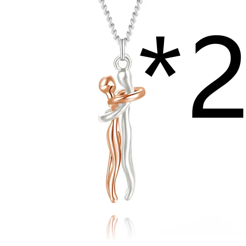 Affectionate Hug Pendant Necklace