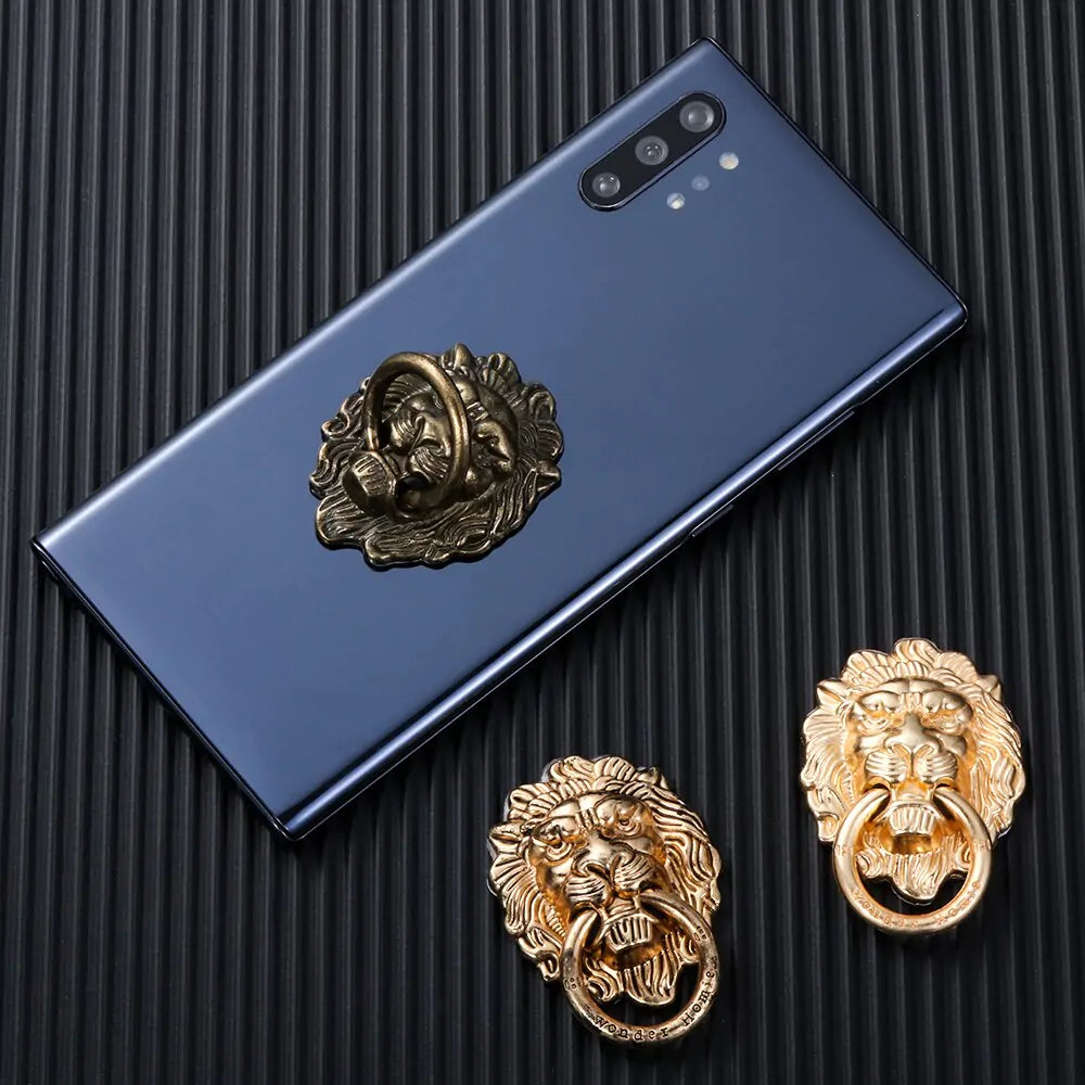 Lion Head Ring Phone Holder