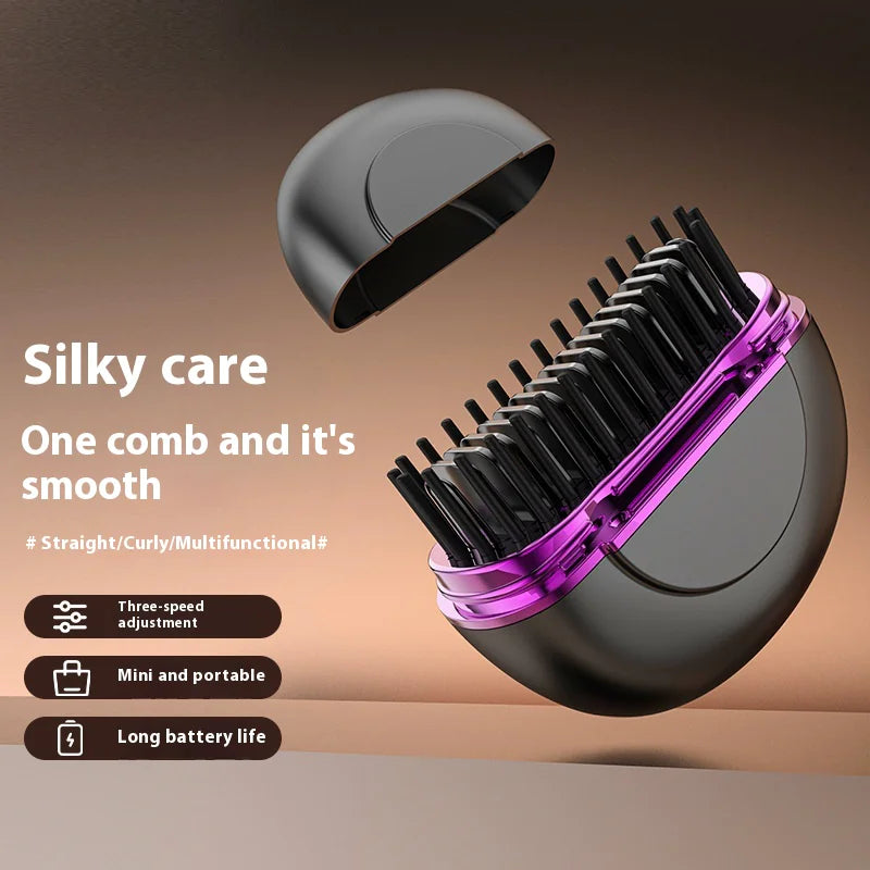 Portable Ceramic Hair Straightener - Mini Steam, USB Rechargeable