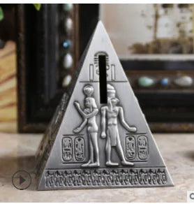 Ancient Egypt Pyramid Figurine Money Boxes