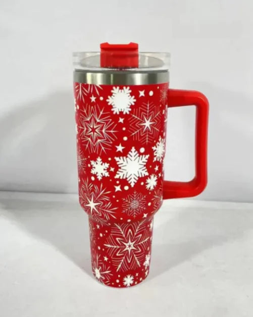 Christmas Pattern Coffee Cup With Handle