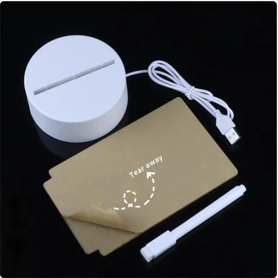 USB Desktop Night Light – Luminous Writing Board