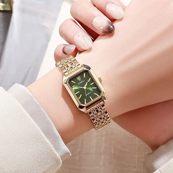 Women's Square Steel Strap Watch