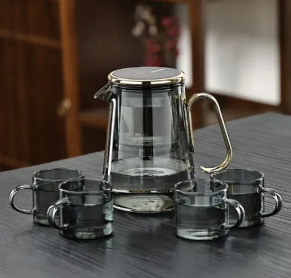 Full Glass Liner Magnetic Tea Set