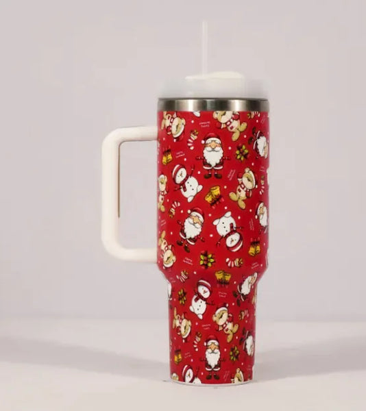 Christmas Pattern Coffee Cup With Handle