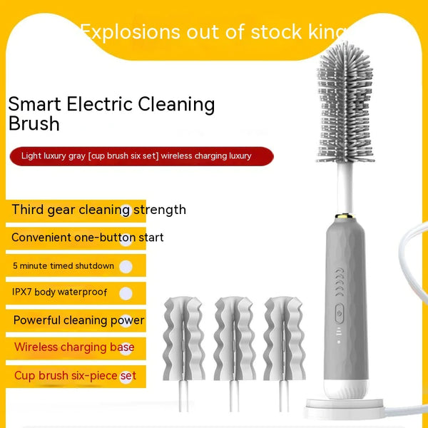 Electric Baby Bottle Brush with Sponge Head