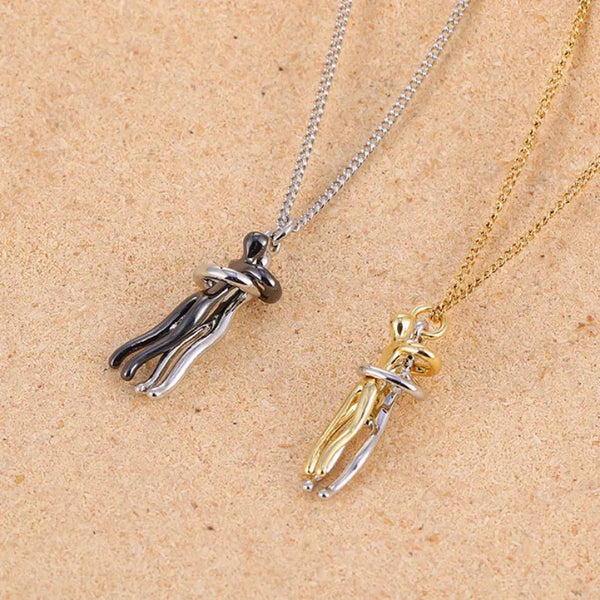 Affectionate Hug Pendant Necklace