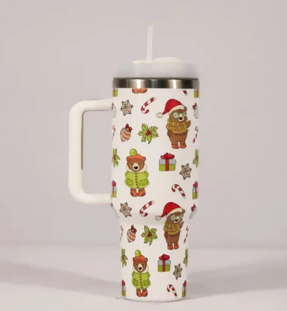 Christmas Pattern Coffee Cup With Handle