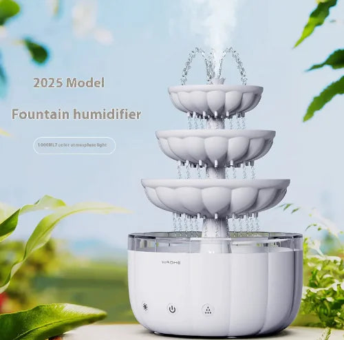 Fountain Water Drop Humidifier Home Office Aroma Diffuser