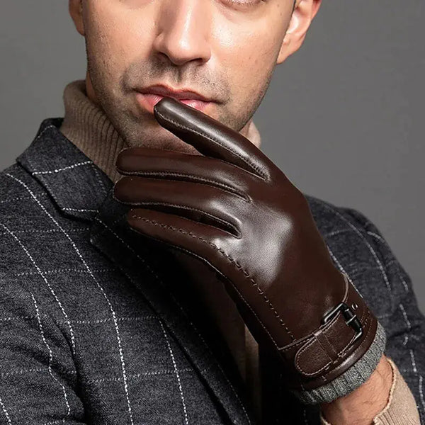 Men's Winter Leather Gloves