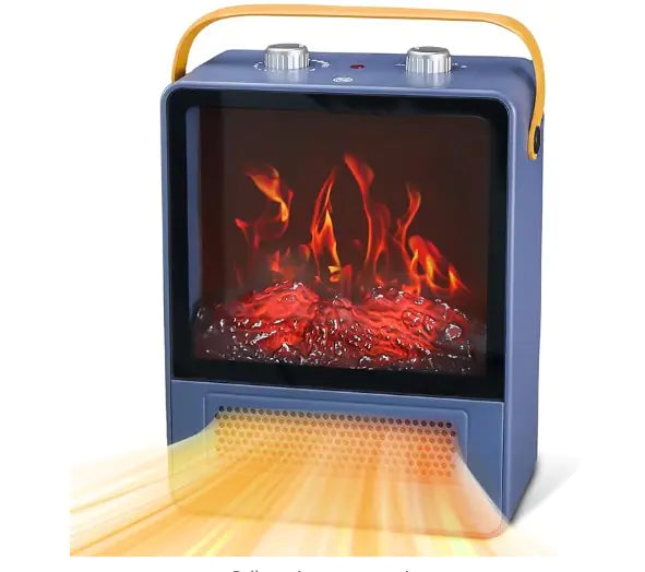 Simulated Flame Vertical Small Heater