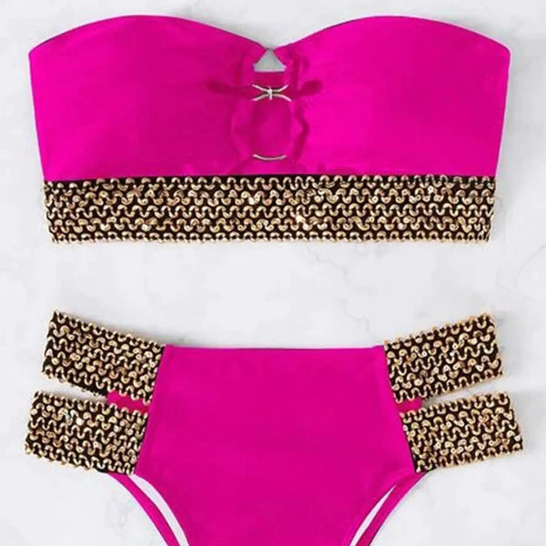 Sexy Strapless Bikini Bandeau Swimwear