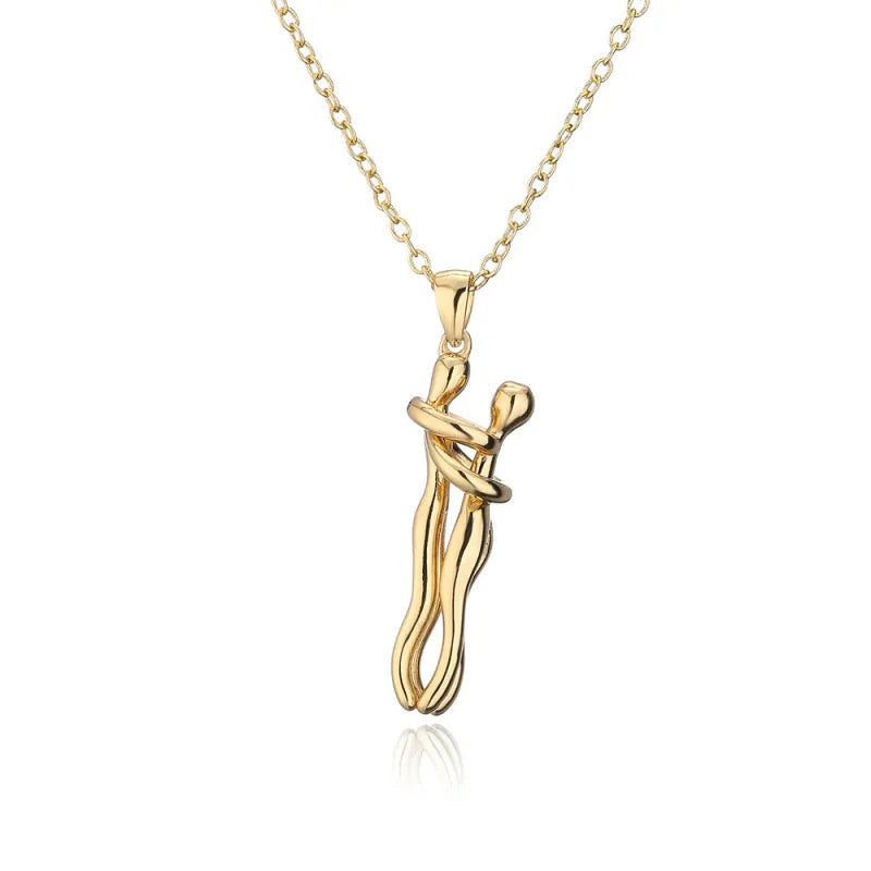 Affectionate Hug Pendant Necklace