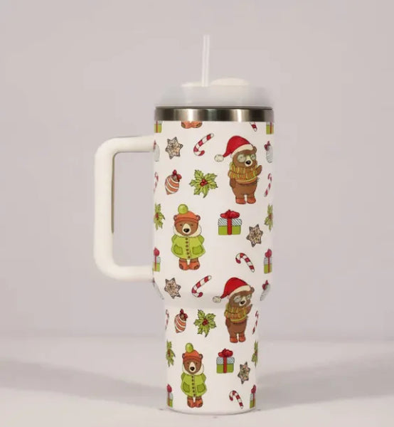 Christmas Pattern Coffee Cup With Handle