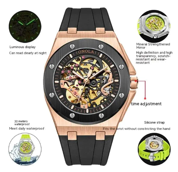 Automatic Mechanical Skeleton Watch