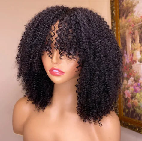 Curly Human Hair Wigs Brazilian Kinky