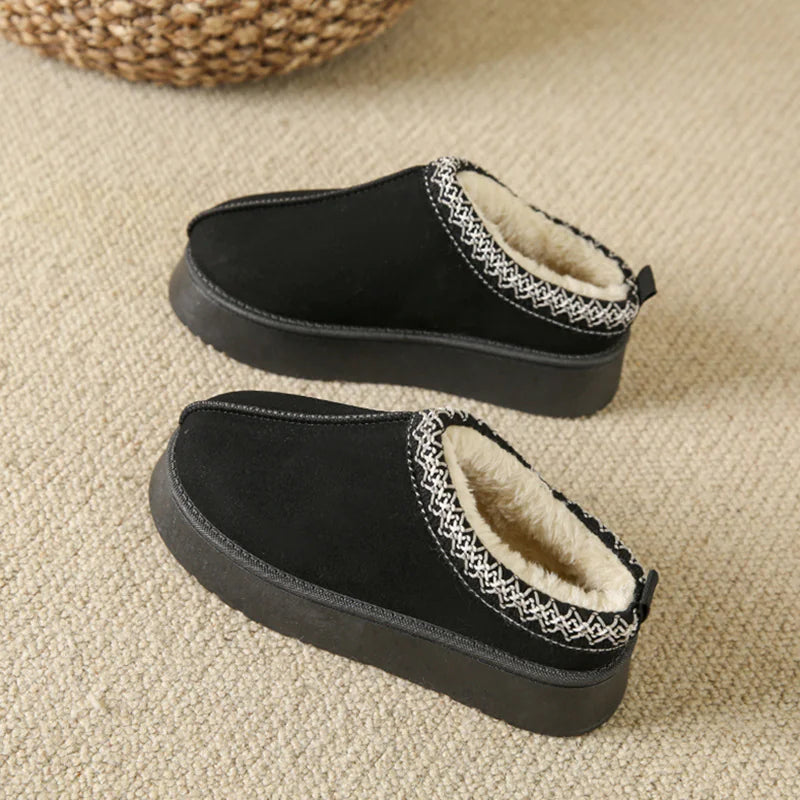 Women's Plush Fleece Ankle Slippers