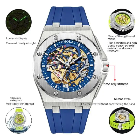 Automatic Mechanical Skeleton Watch