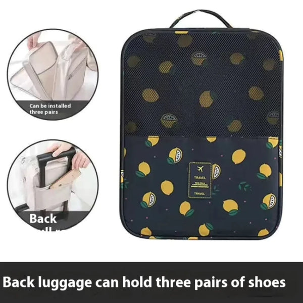 Three-Layer Travel Shoe Bag