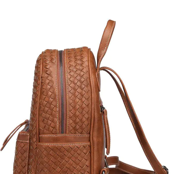 Woven Backpack Purse