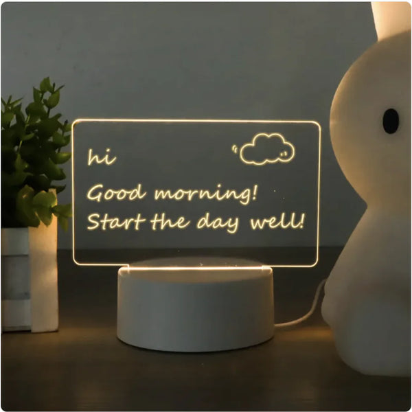 USB Desktop Night Light – Luminous Writing Board