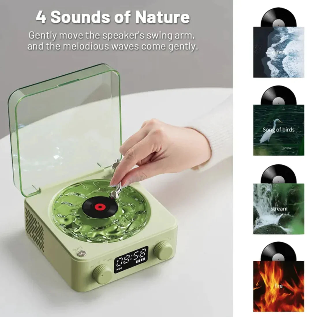 Retro Bluetooth Turntable Speaker