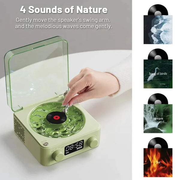 Retro Bluetooth Turntable Speaker