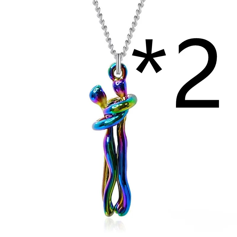 Affectionate Hug Pendant Necklace