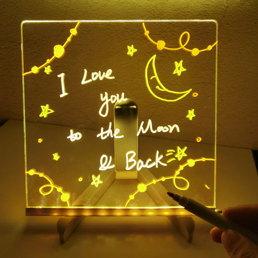 Creative Message Board Lamp