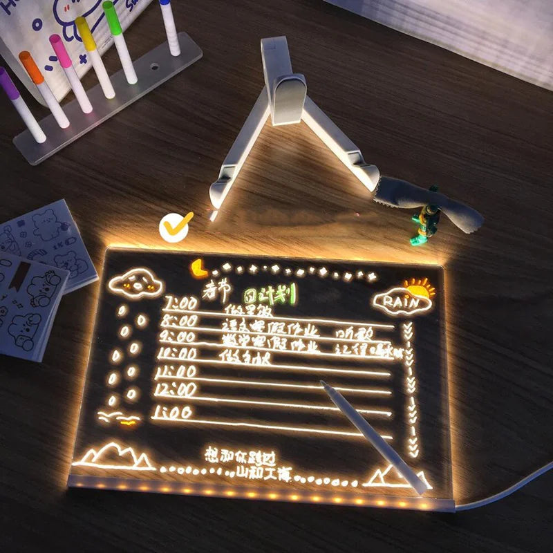 Creative Message Board Lamp