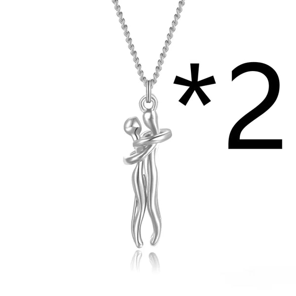 Affectionate Hug Pendant Necklace